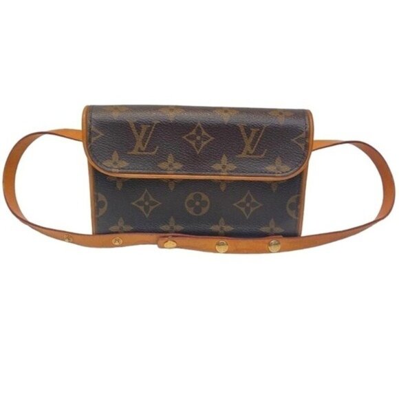 LOUIS VUITTON POCHETTE FLORENTINE BUM BAG MONOGRAM M51855 FL0073 58784 - Picture 2 of 14
